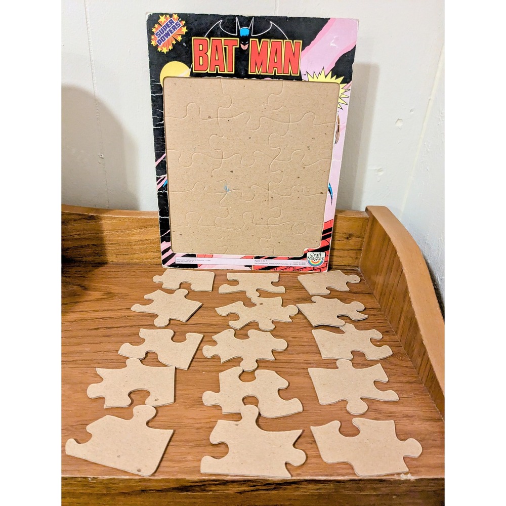 Vintage 1984 Batman 15 Piece Puzzle Craft Master DC Comics Super Powers - Picture 9 of 9